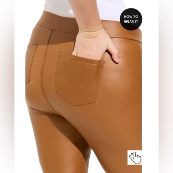 NWT Torrid Signature Waist Faux Leather Slim Boot Legging | 18/20 - Picture 5 of 9